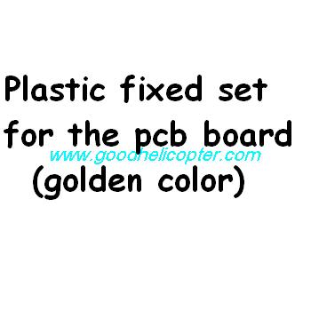 SYMA-X8-X8C-X8W-X8G Quad Copter parts Plastic fixed set for pcb board (golden color) - Click Image to Close
